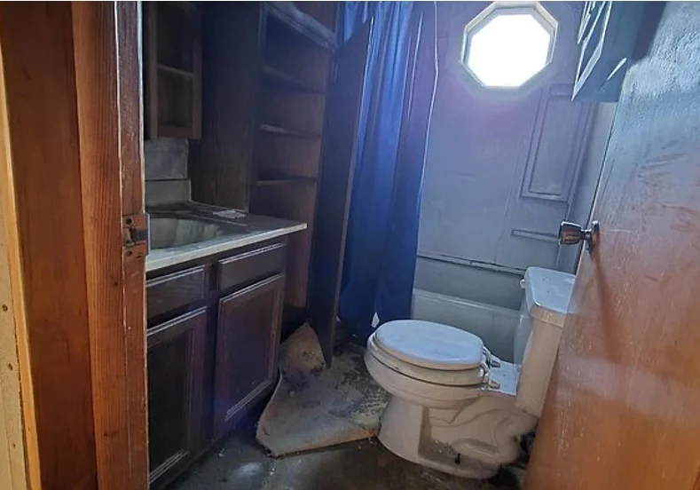 bathroom before